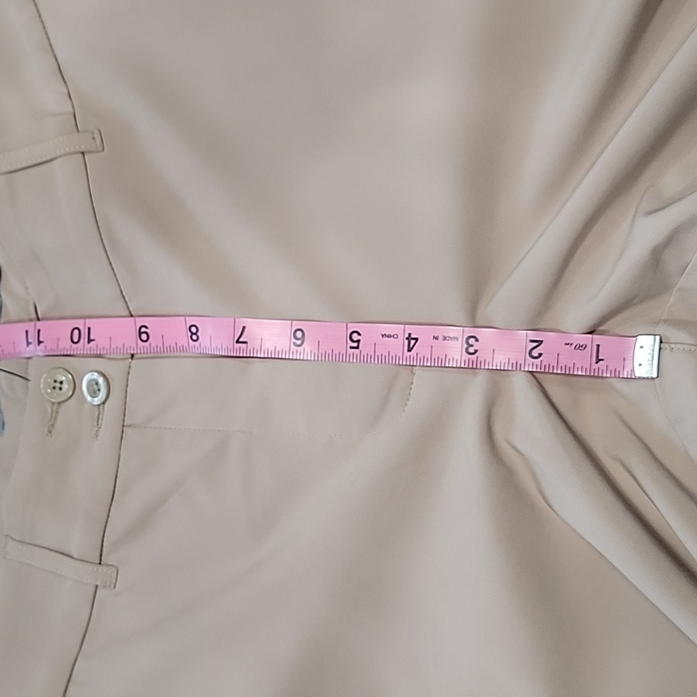 Skechers Go Golf Size 14 Khaki "High Side Crop" Pants, NEW with Tag - Picture 8 of 14